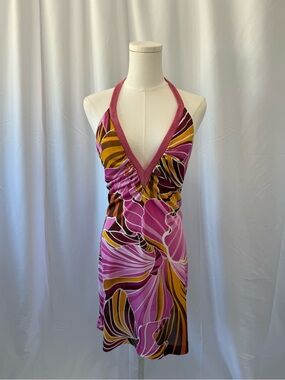 Dolce & Gabbana 2003 Floral Halter Dress